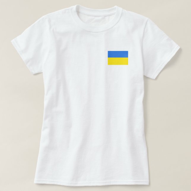 Ukraina Flagga Freedom T-Shirt (Design framsida)
