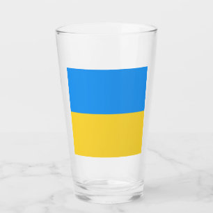 Ukraina flagga glaskopp