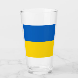 Ukraina Flagga Glaskopp