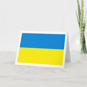 Ukraina-Flagga-hälsningskort Kort