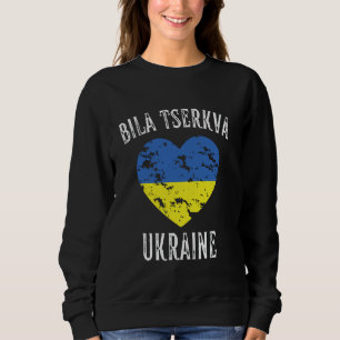 Ukraina Flagga Heart Bila Tserkva City T Shirt