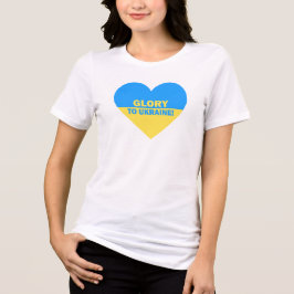 Ukraina Flagga Heart Glory to Ukraina T Shirt