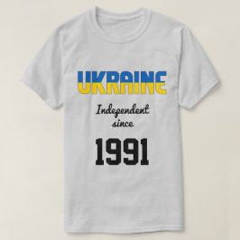 Ukraina Flagga Independence Firande T Shirt