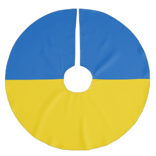 Ukraina flagga julgransmatta borstad polyester