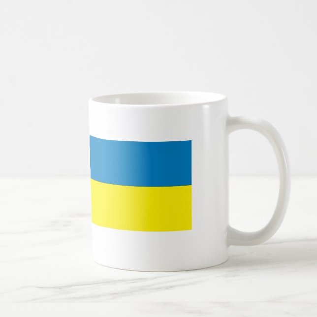 Ukraina Flagga Kaffemugg (Höger)
