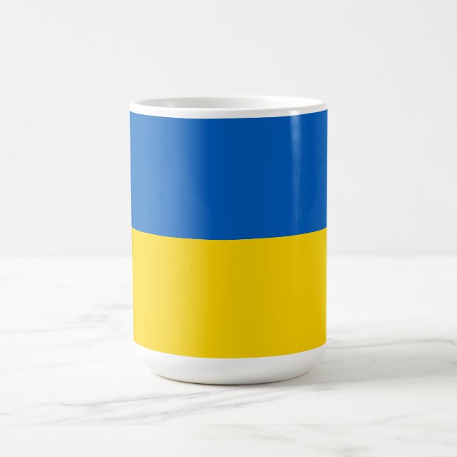 Ukraina flagga kaffemugg (Center)
