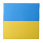 Ukraina flagga kakelplatta<br><div class="desc">Ukraina flagga,  stödja Ukrainas blå och gult Ukrainas kamp</div>