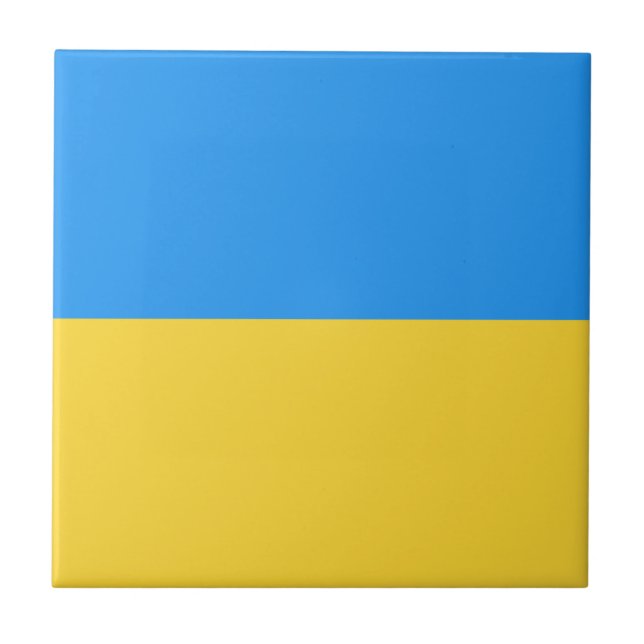 Ukraina flagga kakelplatta (Framsidan)