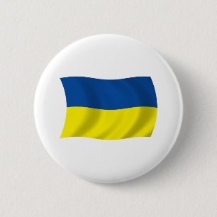 Ukraina Flagga Knapp