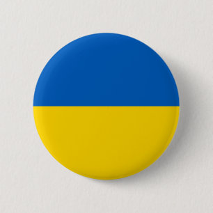 Ukraina Flagga Knapp