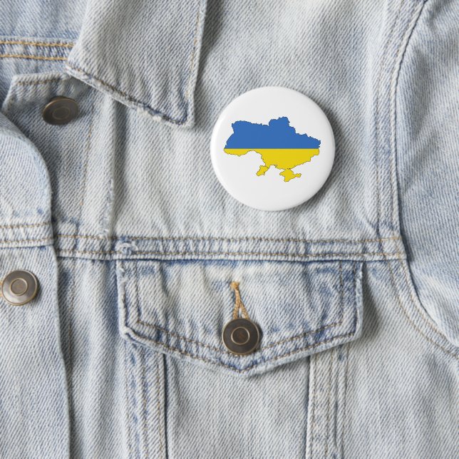 Ukraina Flagga Knapp (In Situ)