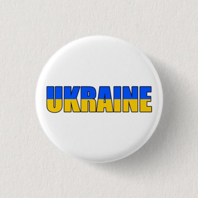 Ukraina flagga knapp (Framsida)