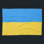 Ukraina flagga kökshandduk<br><div class="desc">Ukraina flagga,  stödja Ukrainas blå och gult Ukrainas kamp</div>