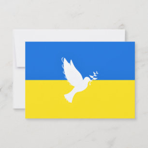 Ukraina Flagga Kort Fred Duva Stöd Frihet