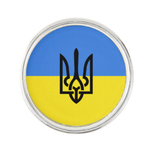 Ukraina Flagga Lapel Pin - Peace - Freedom Kavajnål