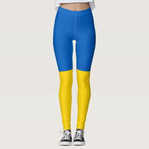 Ukraina flagga leggings