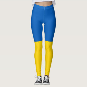 Ukraina Flagga Leggings