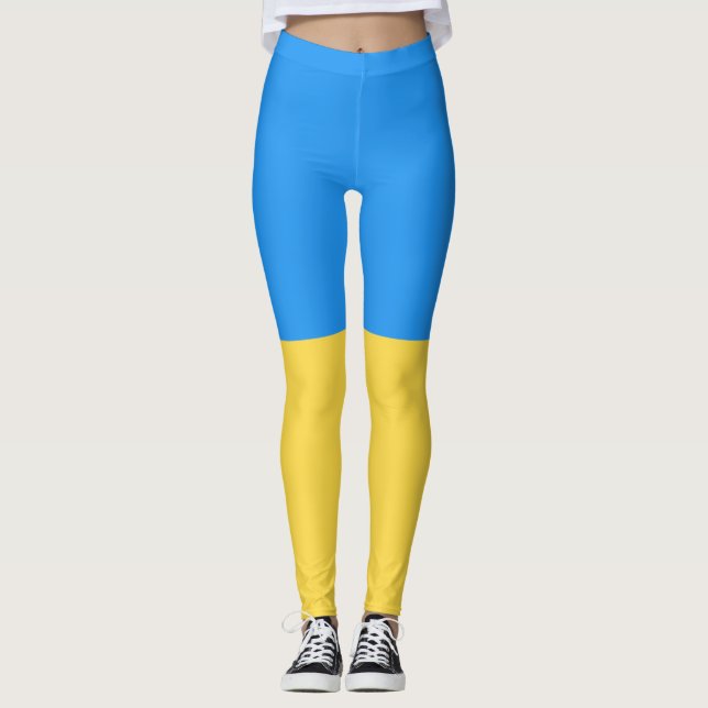 Ukraina flagga leggings (Framsida)