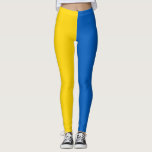 Ukraina Flagga Leggings<br><div class="desc">Flagga i Ukraina. Ukrainas flagga. Underbar gåva med Ukraina flagga. Enkelt vågrät med blått och gult.</div>