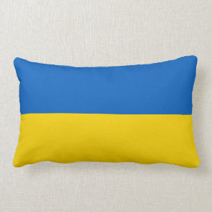 Ukraina Flagga Lumbarkudde