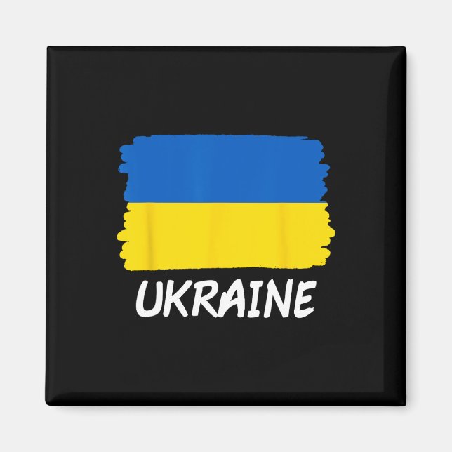Ukraina Flagga  Magnet (Framsidan)