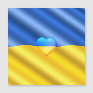 Ukraina Flagga Magnetisk Kort Frihet - Fred