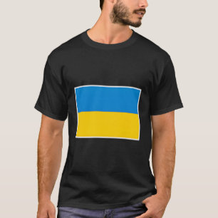 Ukraina-Flagga med ukrainsk medborgare Färg T Shirt