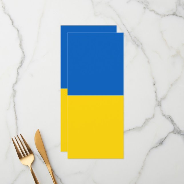 Ukraina flagga meny (Fram/Back In Situ)