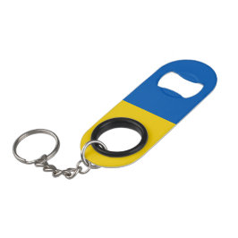 Ukraina flagga mini flasköppnare