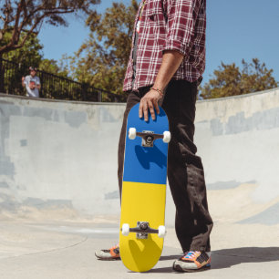 Ukraina Flagga Mini Skateboard Bräda 18,5 Cm