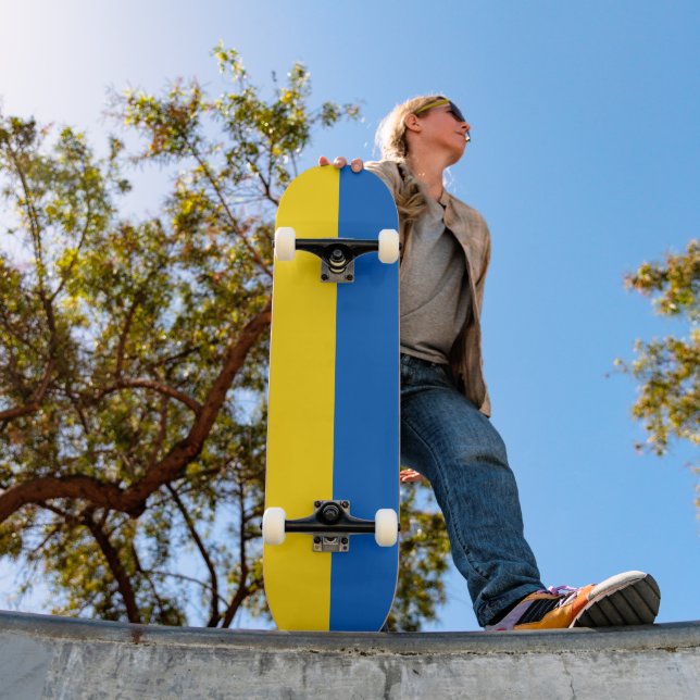 Ukraina Flagga Mini Skateboard Bräda 18,5 Cm (Utomhus 1)