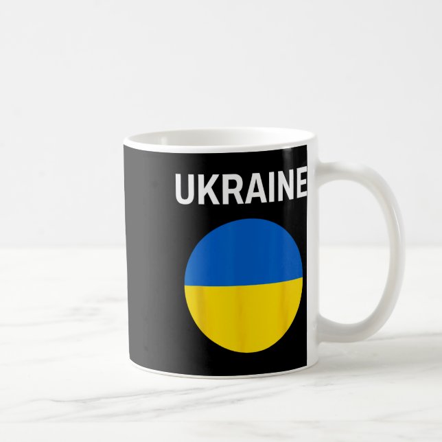 Ukraina Flagga Modern 1  Kaffemugg (Höger)