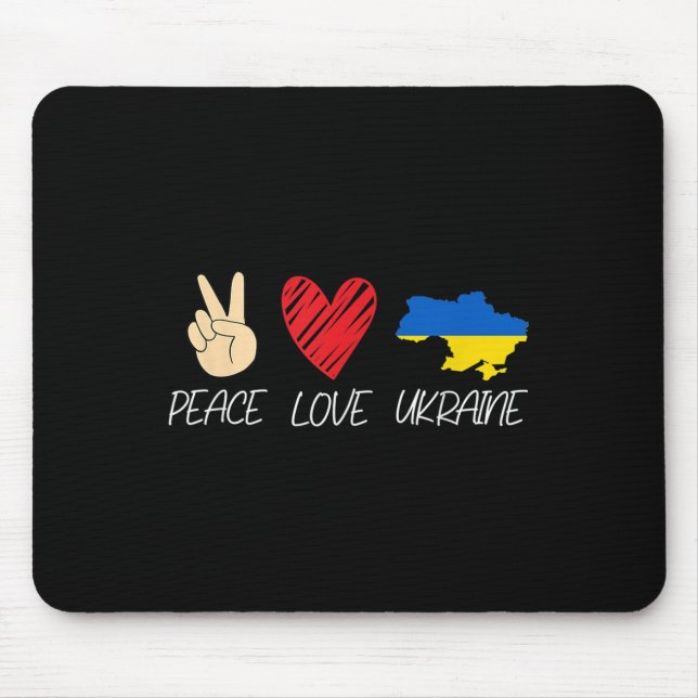Ukraina Flagga mot Krig Solidaritet Musmatta (Framsidan)