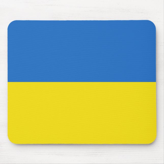 Ukraina Flagga Mousepad Musmatta (Framsidan)