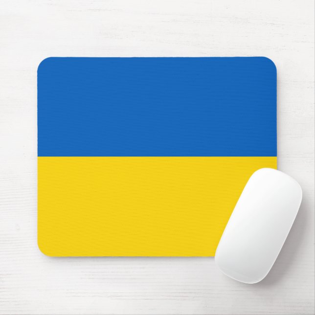 Ukraina flagga musmatta (Med mus)
