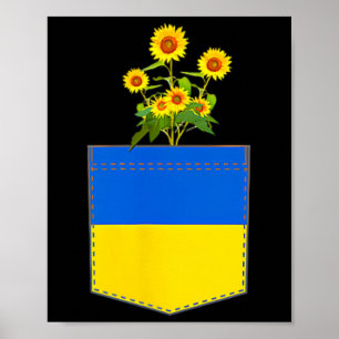 Ukraina Flagga Nationalflagga Kiev Ukrainska Kyiv Poster