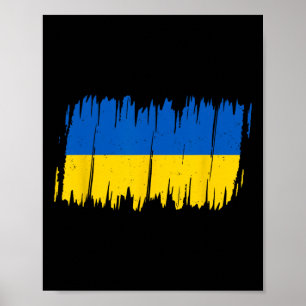 Ukraina Flagga Nationalflagga Kiev Ukrainska Kyiv Poster