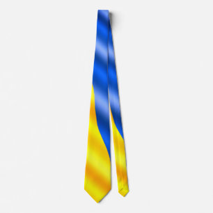 Ukraina Flagga Neck Tie - vi står för Ukraina Slips