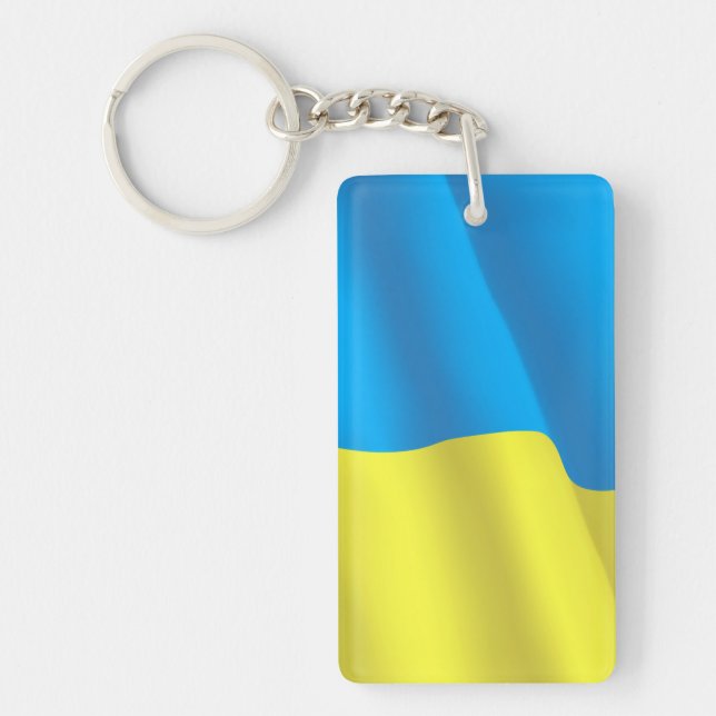Ukraina Flagga Nyckelring (Framsidan)