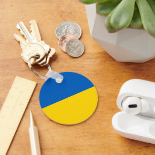 Ukraina flagga nyckelring