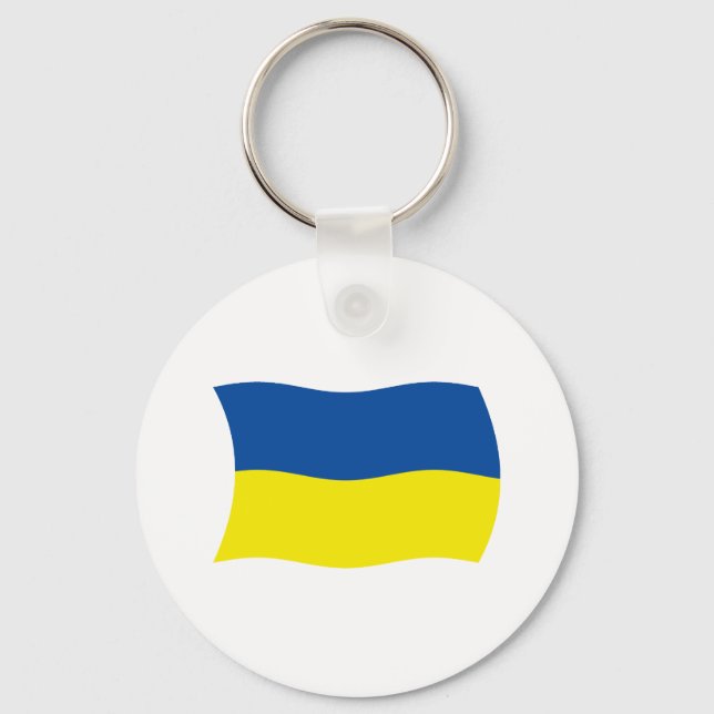 Ukraina Flagga Nyckelring (Framsida)