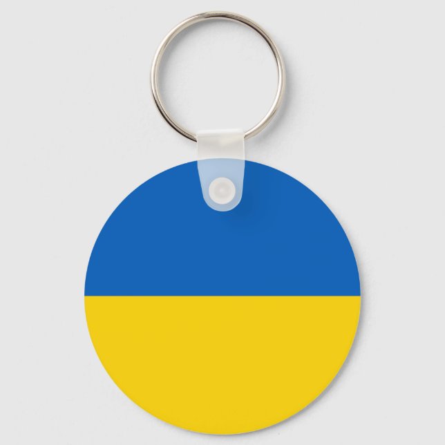 Ukraina Flagga Nyckelring (Framsida)