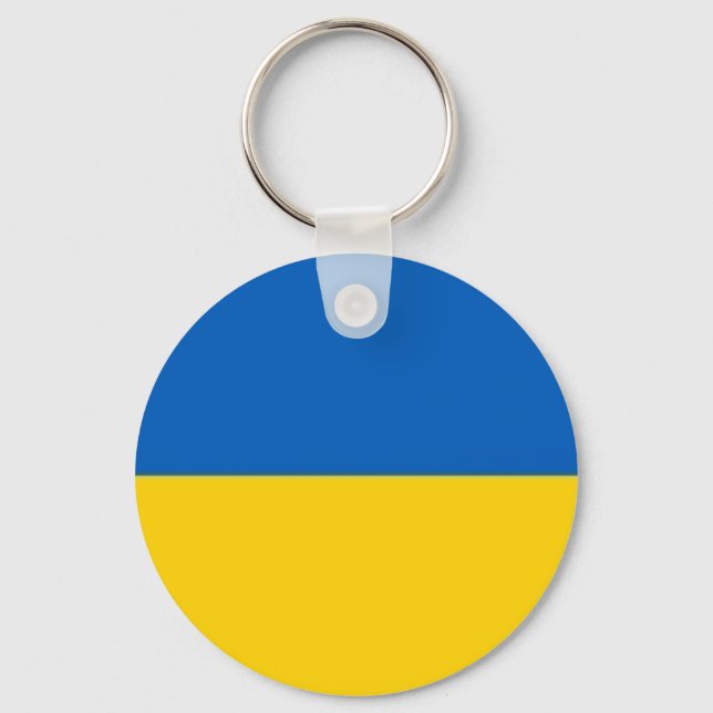 Ukraina Flagga Nyckelring (Framsida)