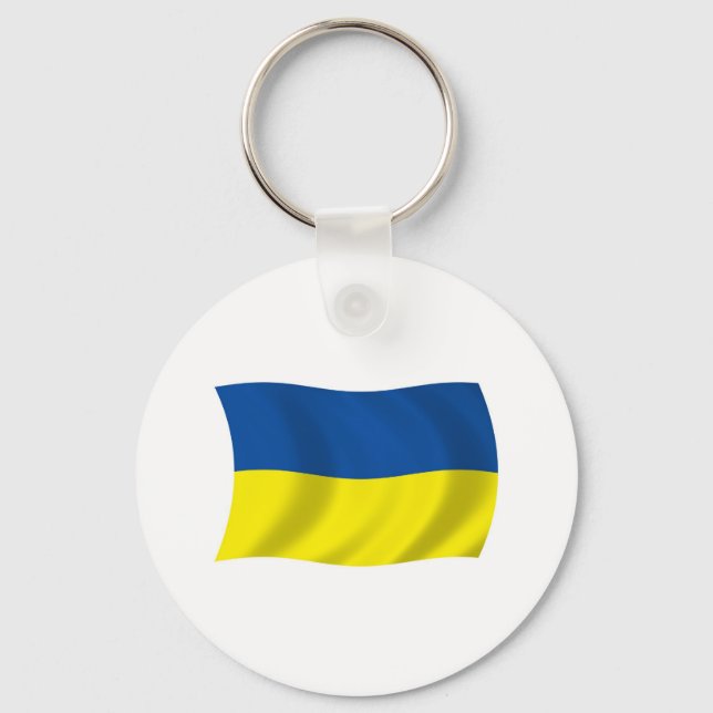 Ukraina Flagga Nyckelring (Framsida)