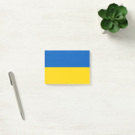 Ukraina flagga post-it block