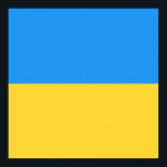 Ukraina flagga poster<br><div class="desc">Ukraina flagga,  stödja Ukrainas blå och gult Ukrainas kamp</div>