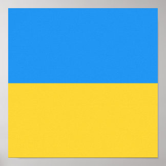 Ukraina flagga poster