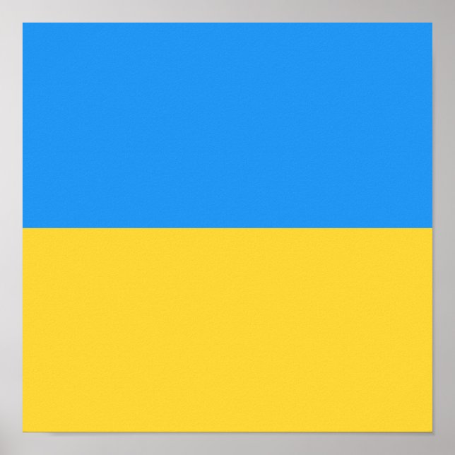 Ukraina flagga poster (Framsidan)