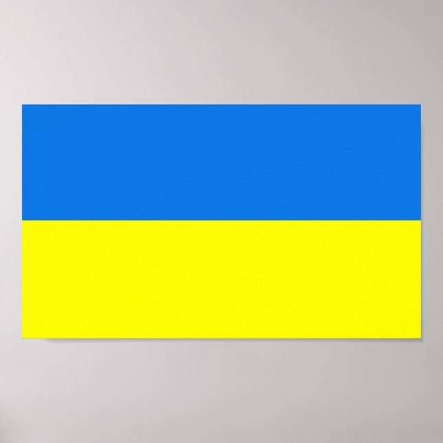 Ukraina Flagga Poster (Framsidan)