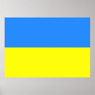 Ukraina Flagga Poster